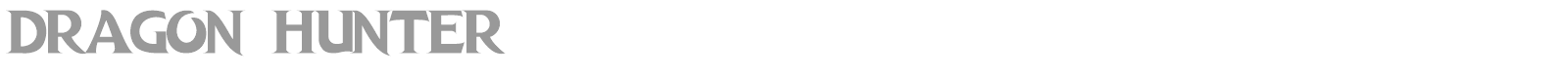 Dragon Hunter font preview